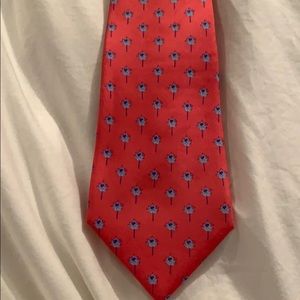 Thomas Pink Silk tie. Pink flowers